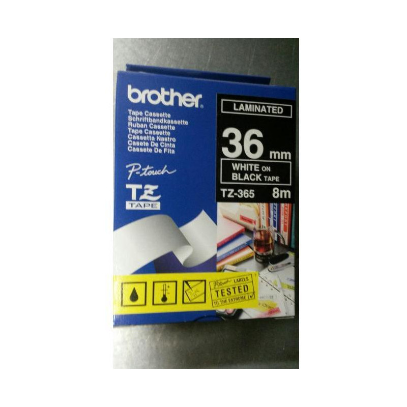 Samolepiaca páska Brother TZe-365 36 mm čierna/biela