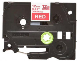 Samolepiaca páska Brother TZe-435 12 mm biele písmo na červenej páske