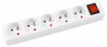 Predlžovací kábel Office Products s 5 zásuvkam s vypínačom 3m