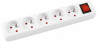 Predlžovací kábel Office Products s 5 zásuvkam s vypínačom 5m