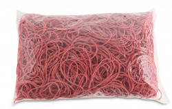 Gumičky Office Products 100mm 1kg červené