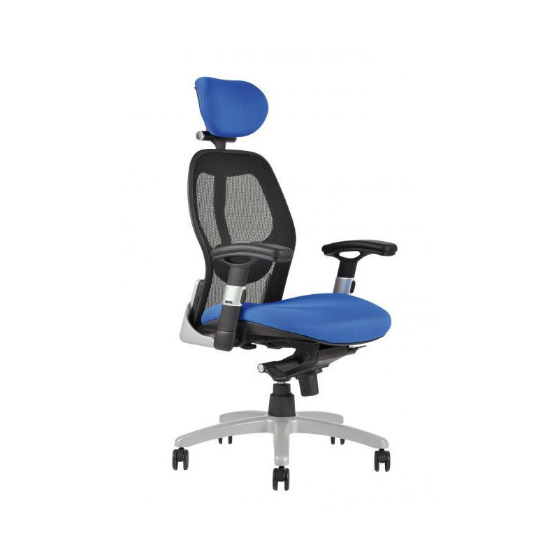 Kancelárska stolička SATURN NET modrá