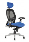 Kancelárska stolička SATURN NET modrá