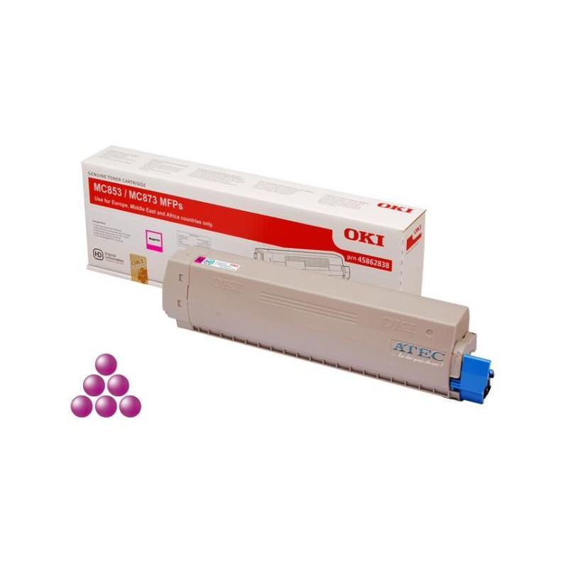 Toner OKI 45862838 pre MC853/MC873 magenta (7.300 str.)