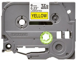 Samolepiaca páska Brother TZe-611 6 mm žltá/čierna
