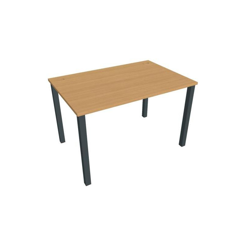 Pracovný stôl Uni, 120x75,5x80 cm, buk/čierna