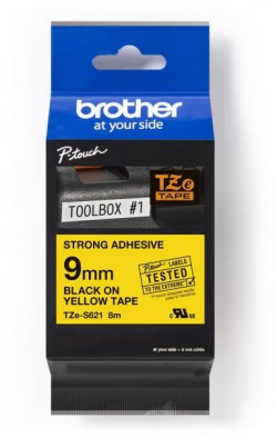 Samolepiaca páska Brother TZe-S621 páska 9 mm žltá/čierna
