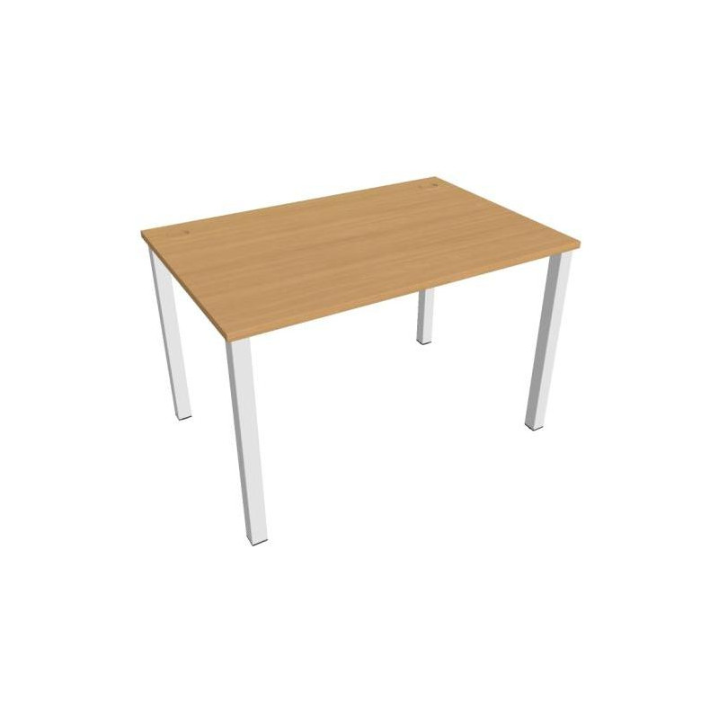 Pracovný stôl Uni, 120x75,5x80 cm, buk/biela