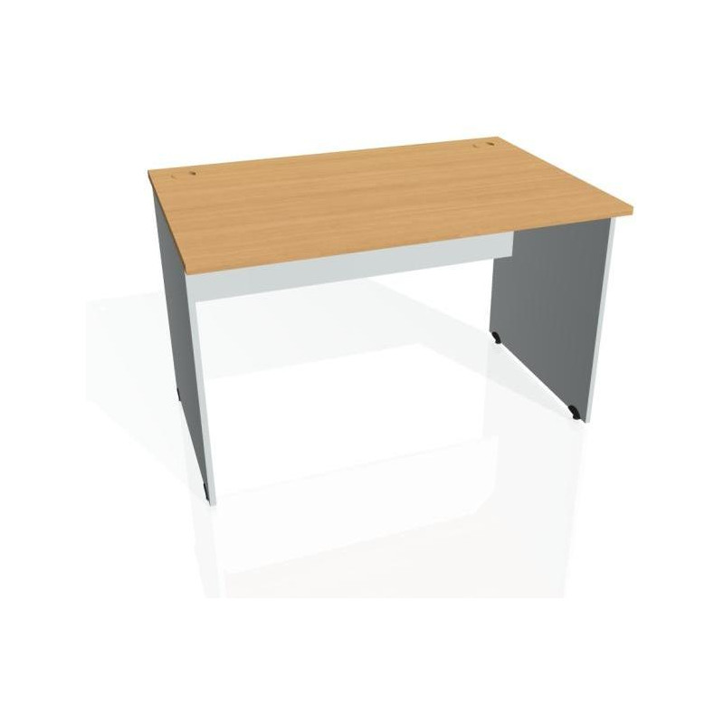 Pracovný stôl Gate, 120x75,5x80 cm, buk/sivý
