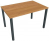 Pracovný stôl Uni, 120x75,5x80 cm, jelša/čierna