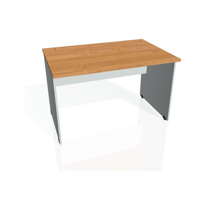 Pracovný stôl Gate, 120x75,5x80 cm, jelša/sivý