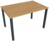 Pracovný stôl Uni, 120x75,5x80 cm, dub/čierna