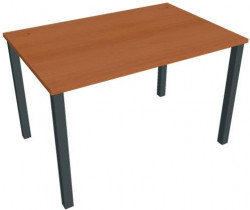 Pracovný stôl Uni, 120x75,5x80 cm, čerešňa/čierna