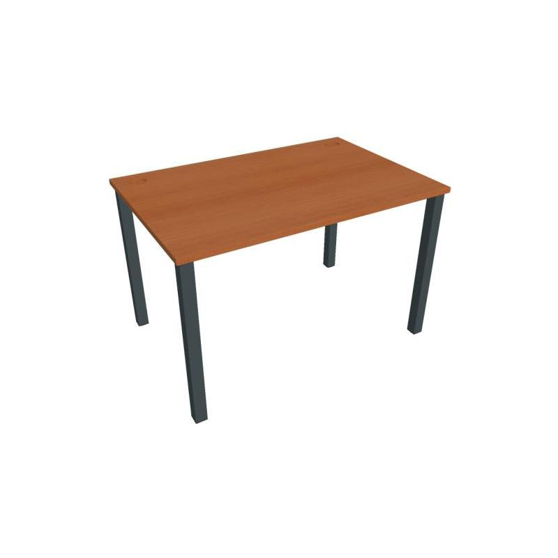 Pracovný stôl Uni, 120x75,5x80 cm, čerešňa/čierna