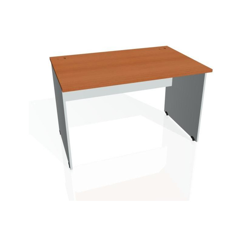 Pracovný stôl Gate, 120x75,5x80 cm, čerešňa/sivý