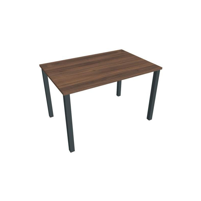 Pracovný stôl Uni, 120x75,5x80 cm, orech/čierna