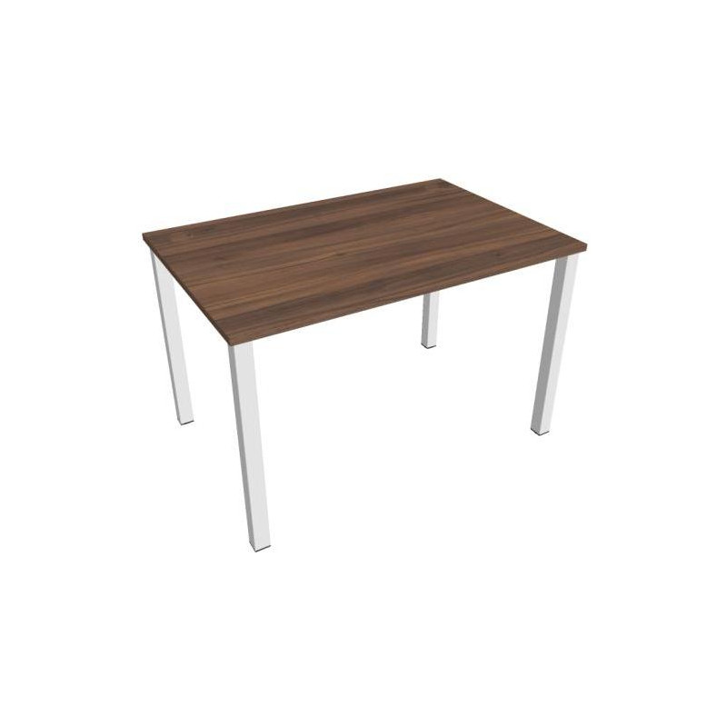 Pracovný stôl Uni, 120x75,5x80 cm, orech/biela