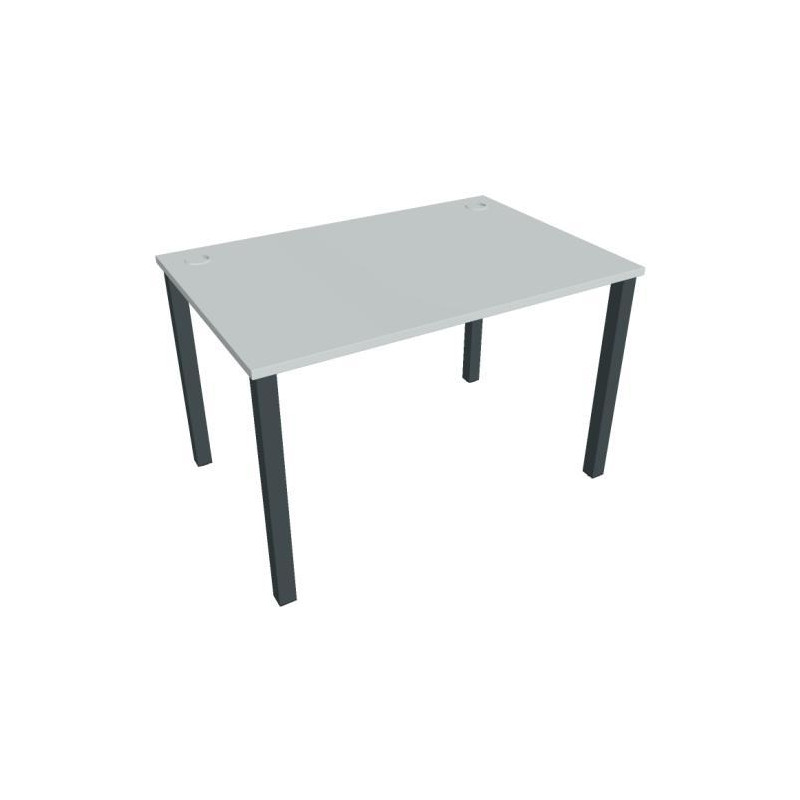 Pracovný stôl Uni, 120x75,5x80 cm, sivá/čierna