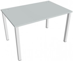 Pracovný stôl Uni, 120x75,5x80 cm, sivá/biela