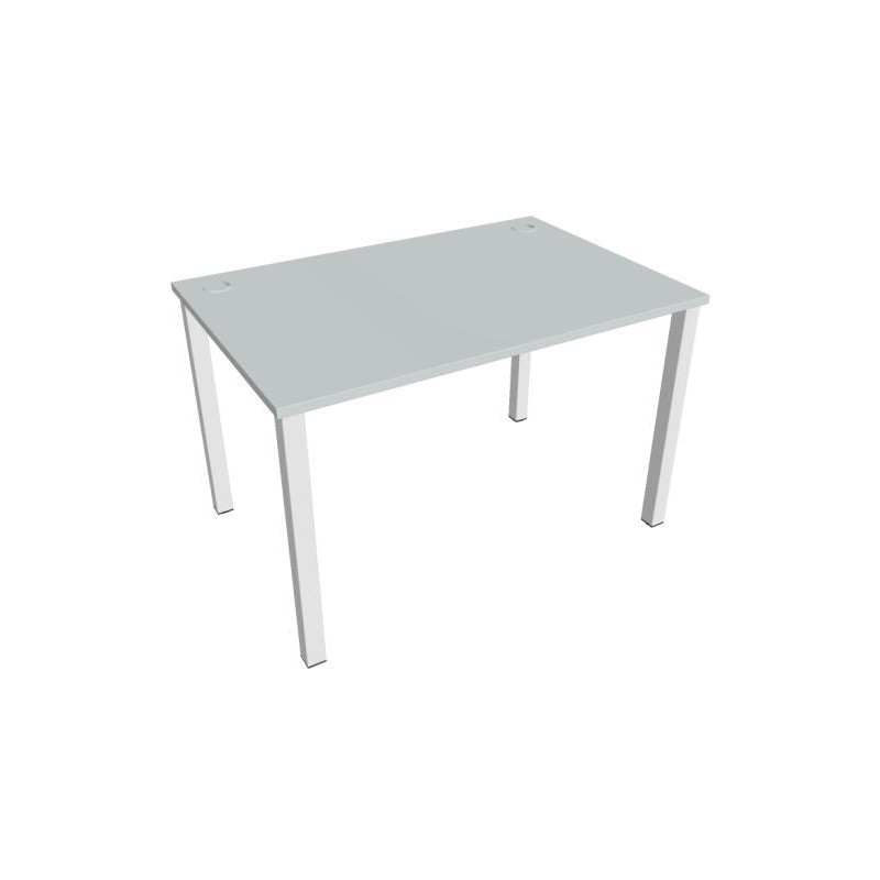 Pracovný stôl Uni, 120x75,5x80 cm, sivá/biela