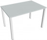 Pracovný stôl Uni, 120x75,5x80 cm, sivá/biela