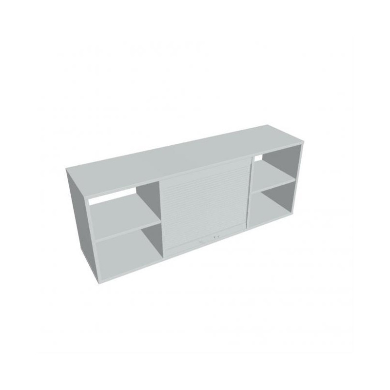 Závesná skriňa Strong, sivá, zámok