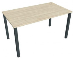Pracovný stôl Uni, 140x75,5x80 cm, agát/čierna