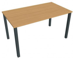 Pracovný stôl Uni, 140x75,5x80 cm, buk/čierna