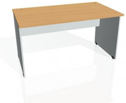 Pracovný stôl Gate, 140x75,5x80 cm, buk/sivý