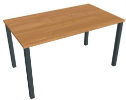 Pracovný stôl Uni, 140x75,5x80 cm, jelša/čierna