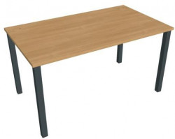 Pracovný stôl Uni, 140x75,5x80 cm, dub/čierna
