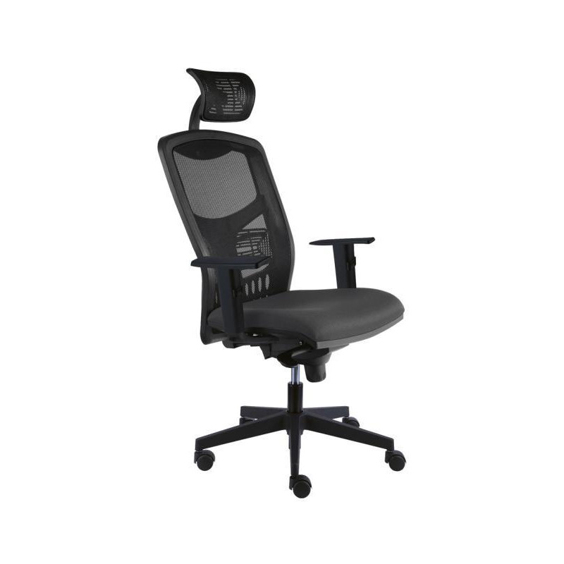 Kancelárska stolička York Net, E-SY+ PDH+ podrúčky sivá