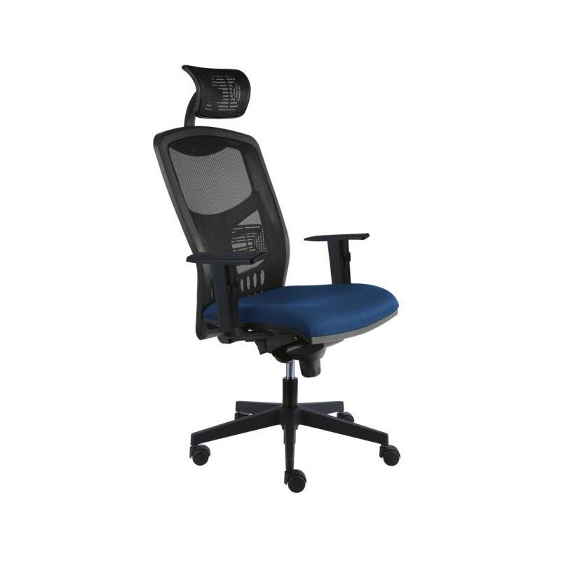 Kancelárska stolička York Net, E-SY+ PDH+ podrúčky modrá