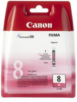 Atramentová náplň Canon CLI-8M pre Pixma iP4200/5300/ MP500/530/600/610/800 magenta (400 str.)