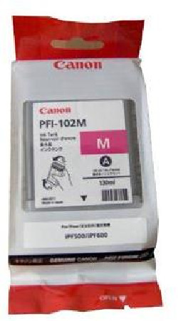 Atramentová náplň Canon PFI-102M pre iPF 500/600/700 LP17/24 magenta (130 ml)