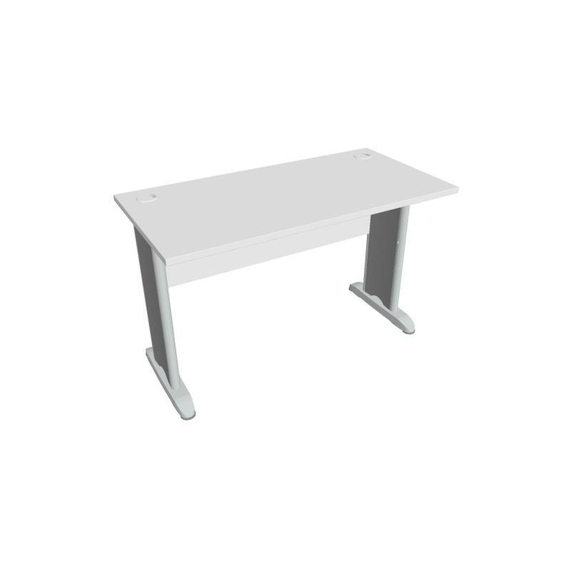 Pracovný stôl Cross, 120x75,5x60 cm, biely/kov