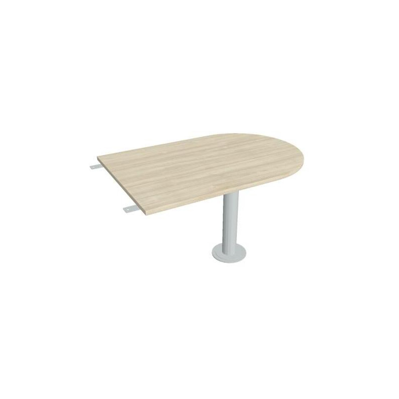 Doplnkový stôl Cross, 120x75,5x80 cm, agát/kov