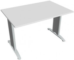 Rokovací stôl Flex, 120x75,5x80 cm, biely/kov