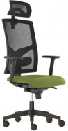 Kancelárska stolička GAME Šéf SYN zelená (Bombay 38) + PDH nastaviteľný + podrúčky P44