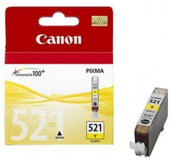 Atramentová náplň Canon CLI-521 pre MP 540/620/630/980/iP 3600/4600 yellow (460 str.)