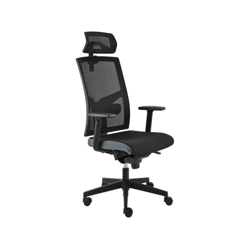 Kancelárska stolička GAME VIP SYN čierno/sivá (B8033) + PDH 3D + podrúčky P44