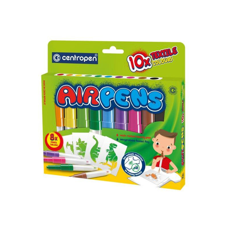 Fúkacie fixky na textil Centropen 10f