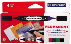 Sada pemanentných popisovačov Centropen 1666 double 4f