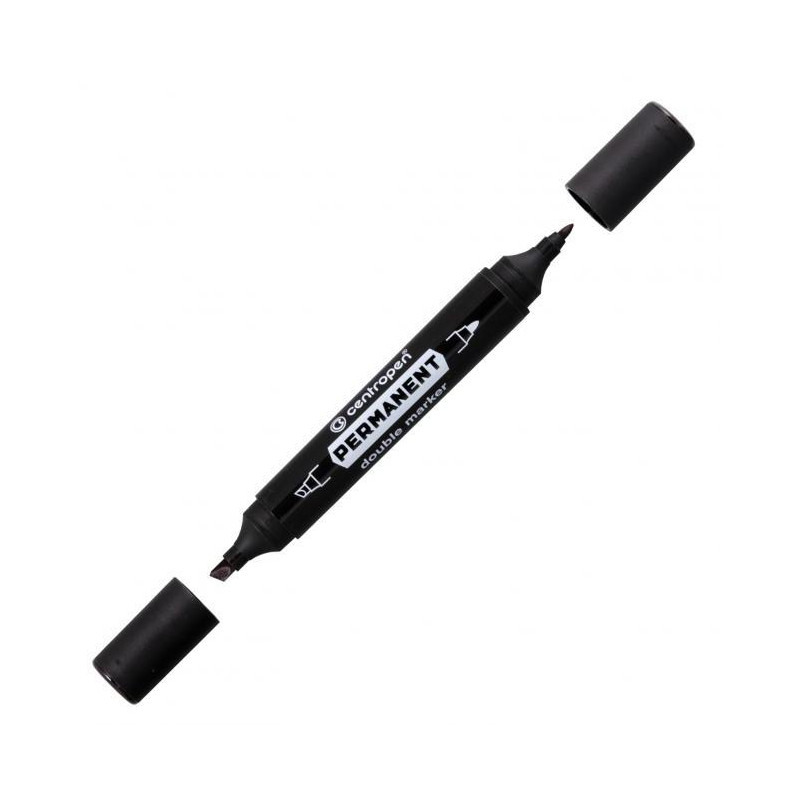 Permanentný popisovač Centropen 1666 double čierny