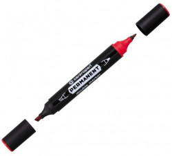 Permanentný popisovač Centropen 1666 double červený
