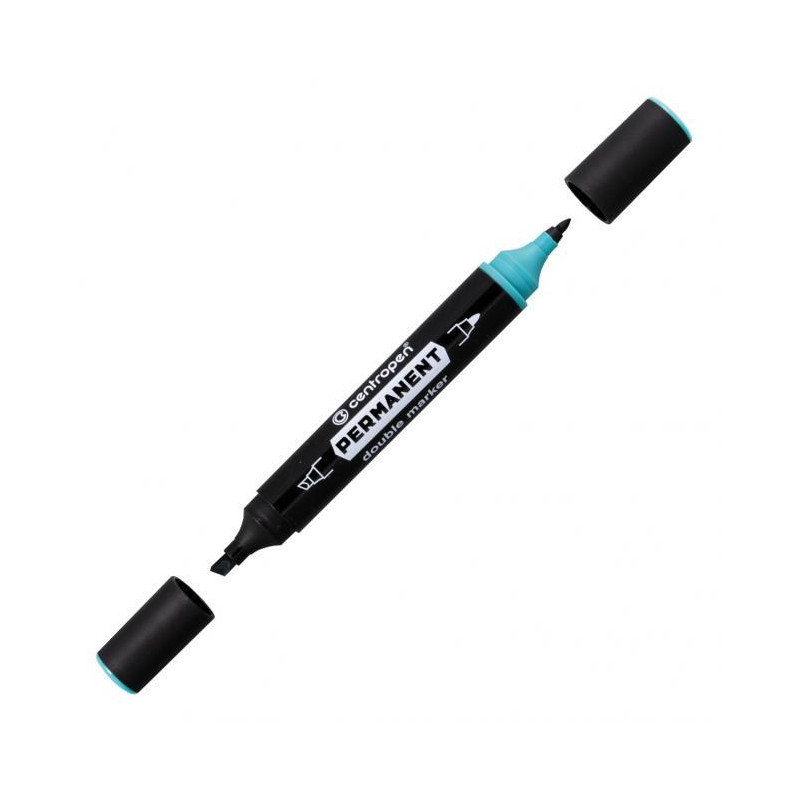 Permanentný popisovač Centropen 1666 double zelený