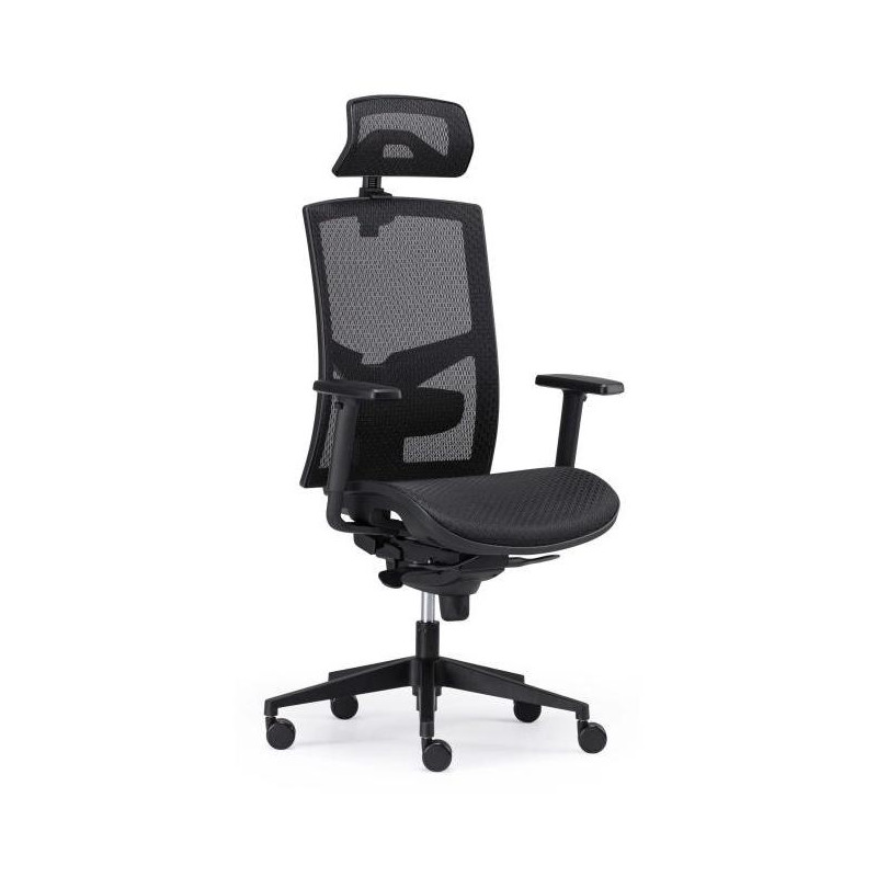 Kancelárska stolička GAME Net, celosieťová, čierna