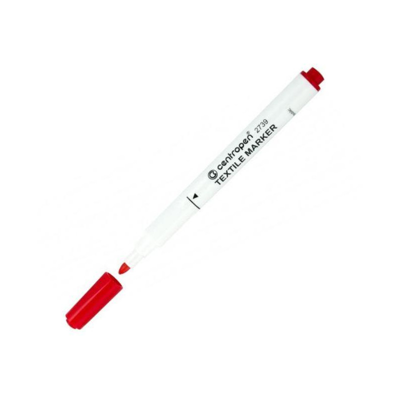 Popisovač na textil Centropen 2739 červený