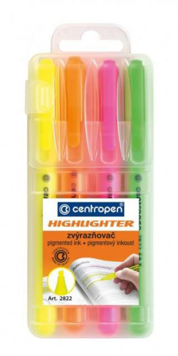Sada zvýrazňovačov Centropen 2822/4S