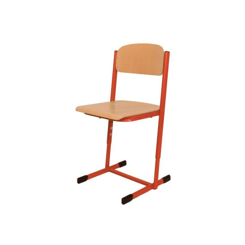 Žiacka stolička pevná, veľ. 2, červená